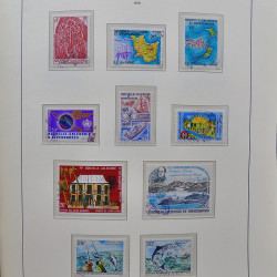 Collection timbres de Nouvelle Calédonie 1959-2014 oblitérés en album Leuchtturm.