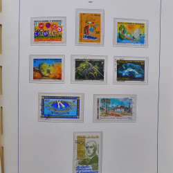 Collection timbres de Nouvelle Calédonie 1959-2014 oblitérés en album Leuchtturm.