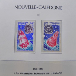 Collection timbres de Nouvelle Calédonie 1959-2014 oblitérés en album Leuchtturm.