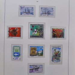 Collection timbres de Nouvelle Calédonie 1959-2014 oblitérés en album Leuchtturm.