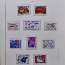 Collection timbres de Nouvelle Calédonie 1959-2014 oblitérés en album Leuchtturm.