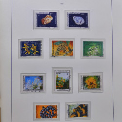 Collection timbres de Nouvelle Calédonie 1959-2014 oblitérés en album Leuchtturm.