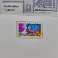 Collection timbres de Nouvelle Calédonie 1959-2014 oblitérés en album Leuchtturm.