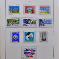 Collection timbres de Nouvelle Calédonie 1959-2014 oblitérés en album Leuchtturm.