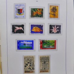 Collection timbres de Nouvelle Calédonie 1959-2014 oblitérés en album Leuchtturm.