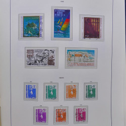Collection timbres de Nouvelle Calédonie 1959-2014 oblitérés en album Leuchtturm.