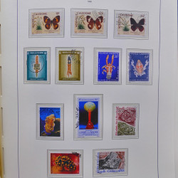 Collection timbres de Nouvelle Calédonie 1959-2014 oblitérés en album Leuchtturm.