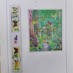 Collection timbres de Nouvelle Calédonie 1959-2014 oblitérés en album Leuchtturm.