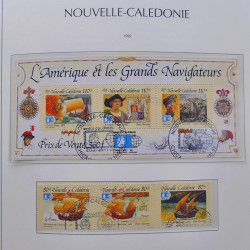Collection timbres de Nouvelle Calédonie 1959-2014 oblitérés en album Leuchtturm.