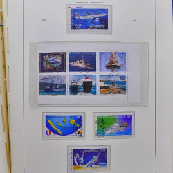 Collection timbres de Nouvelle Calédonie 1959-2014 oblitérés en album Leuchtturm.