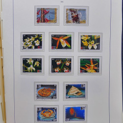 Collection timbres de Nouvelle Calédonie 1959-2014 oblitérés en album Leuchtturm.