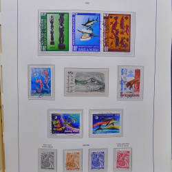 Collection timbres de Nouvelle Calédonie 1959-2014 oblitérés en album Leuchtturm.