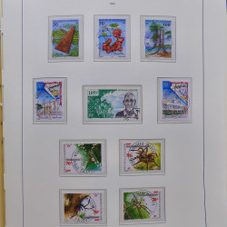 Collection timbres de Nouvelle Calédonie 1959-2014 oblitérés en album Leuchtturm.