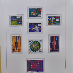 Collection timbres de Nouvelle Calédonie 1959-2014 oblitérés en album Leuchtturm.