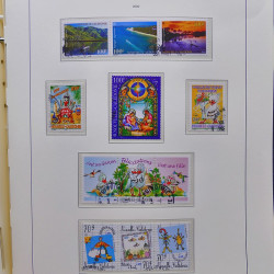 Collection timbres de Nouvelle Calédonie 1959-2014 oblitérés en album Leuchtturm.