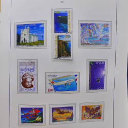 Collection timbres de Nouvelle Calédonie 1959-2014 oblitérés en album Leuchtturm.