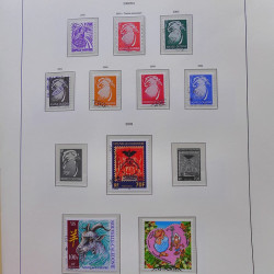 Collection timbres de Nouvelle Calédonie 1959-2014 oblitérés en album Leuchtturm.