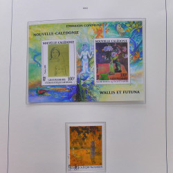Collection timbres de Nouvelle Calédonie 1959-2014 oblitérés en album Leuchtturm.