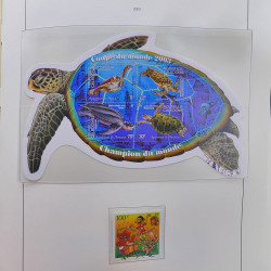 Collection timbres de Nouvelle Calédonie 1959-2014 oblitérés en album Leuchtturm.