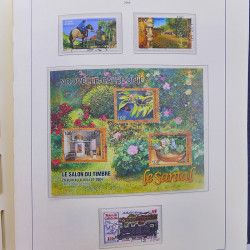 Collection timbres de Nouvelle Calédonie 1959-2014 oblitérés en album Leuchtturm.