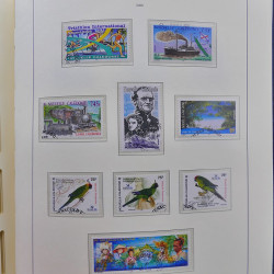 Collection timbres de Nouvelle Calédonie 1959-2014 oblitérés en album Leuchtturm.