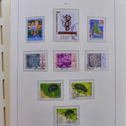 Collection timbres de Nouvelle Calédonie 1959-2014 oblitérés en album Leuchtturm.