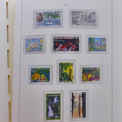 Collection timbres de Nouvelle Calédonie 1959-2014 oblitérés en album Leuchtturm.