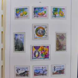 Collection timbres de Nouvelle Calédonie 1959-2014 oblitérés en album Leuchtturm.