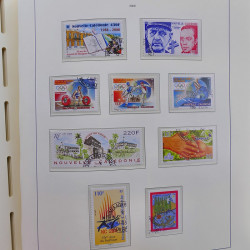 Collection timbres de Nouvelle Calédonie 1959-2014 oblitérés en album Leuchtturm.