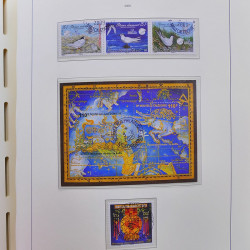 Collection timbres de Nouvelle Calédonie 1959-2014 oblitérés en album Leuchtturm.