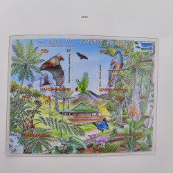 Collection timbres de Nouvelle Calédonie 1959-2014 oblitérés en album Leuchtturm.