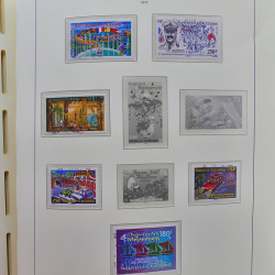 Collection timbres de Nouvelle Calédonie 1959-2014 oblitérés en album Leuchtturm.