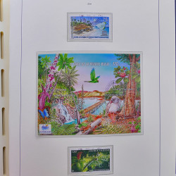 Collection timbres de Nouvelle Calédonie 1959-2014 oblitérés en album Leuchtturm.