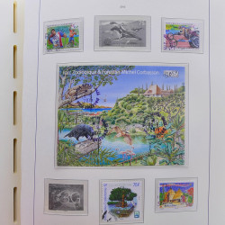 Collection timbres de Nouvelle Calédonie 1959-2014 oblitérés en album Leuchtturm.