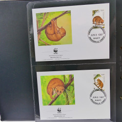 Collection timbres thématiques Animaux WWF en 2 albums.