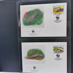 Collection timbres thématiques Animaux WWF en 2 albums.