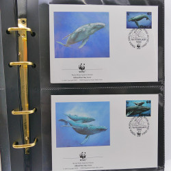 Collection timbres thématiques Animaux WWF en 2 albums.