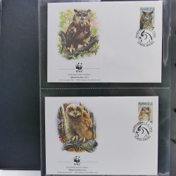 Collection timbres thématiques Animaux WWF en 2 albums.