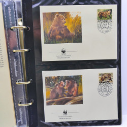 Collection timbres thématiques Animaux WWF en 2 albums.