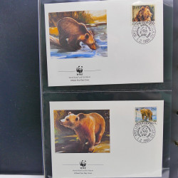 Collection timbres thématiques Animaux WWF en 2 albums.