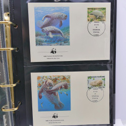 Collection timbres thématiques Animaux WWF en 2 albums.