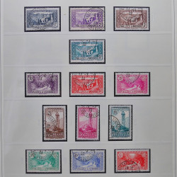 Collection timbres d'Andorre Français 1931-2015 oblitérés en 2 albums Safe.