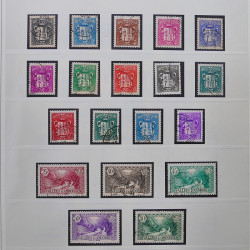 Collection timbres d'Andorre Français 1931-2015 oblitérés en 2 albums Safe.