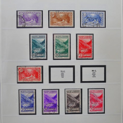 Collection timbres d'Andorre Français 1931-2015 oblitérés en 2 albums Safe.