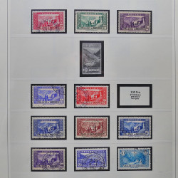 Collection timbres d'Andorre Français 1931-2015 oblitérés en 2 albums Safe.