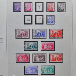 Collection timbres d'Andorre Français 1931-2015 oblitérés en 2 albums Safe.