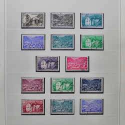 Collection timbres d'Andorre Français 1931-2015 oblitérés en 2 albums Safe.