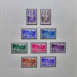 Collection timbres d'Andorre Français 1931-2015 oblitérés en 2 albums Safe.