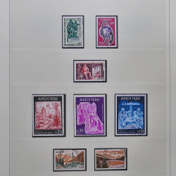 Collection timbres d'Andorre Français 1931-2015 oblitérés en 2 albums Safe.