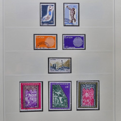 Collection timbres d'Andorre Français 1931-2015 oblitérés en 2 albums Safe.